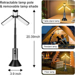 lampe multifonctionnelle portable led rechargeable usb annuel métallique moderne pratique campingurgence