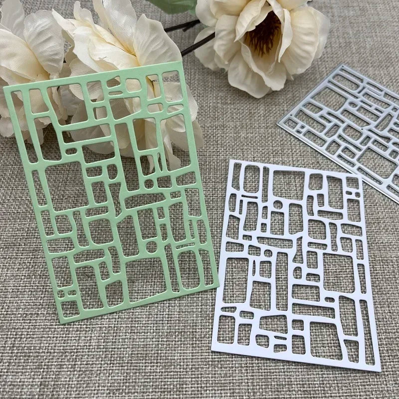 découpe papier gabarit rectangle figure irrégulière acier carbone craft scrapbooking artisanat moderne minimaliste
