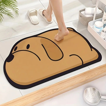tapis sol salle bain absorbant motif animal cartoon porte entrée maison enfant