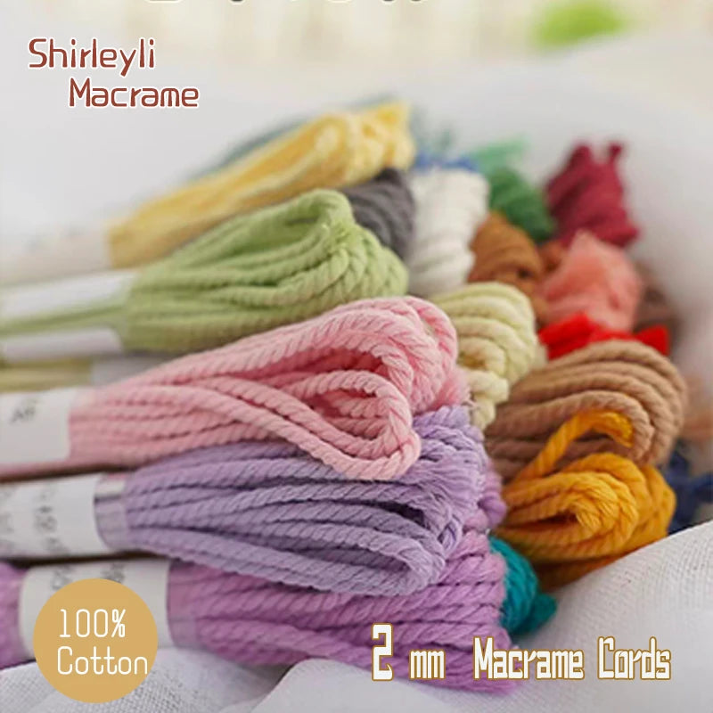 corde macramé coton pur torsadée bijoux artisanaux projets créatifs diy fait main