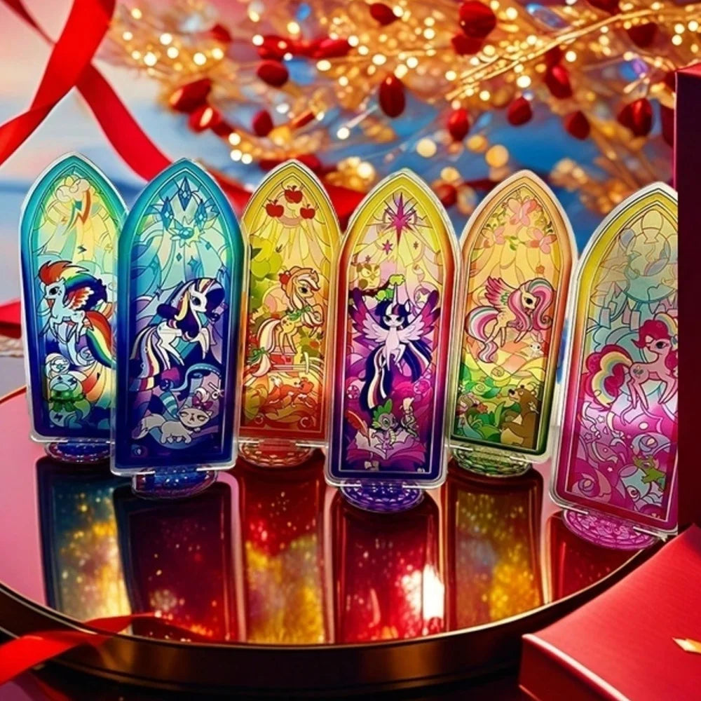 lampe décorative multicolore motifs vitraux personnages animés support base occasion anniversaire noël mariage