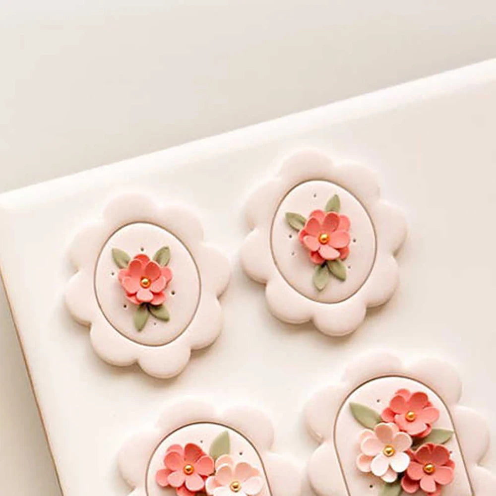 ciseaux embossing fleurs décoratives boucles d'oreilles artisanat outils modélisation céramique polymère découpe 3d blanc