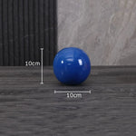 décoration moderne boule céramique rouge bleu jaune uni opaque chambre