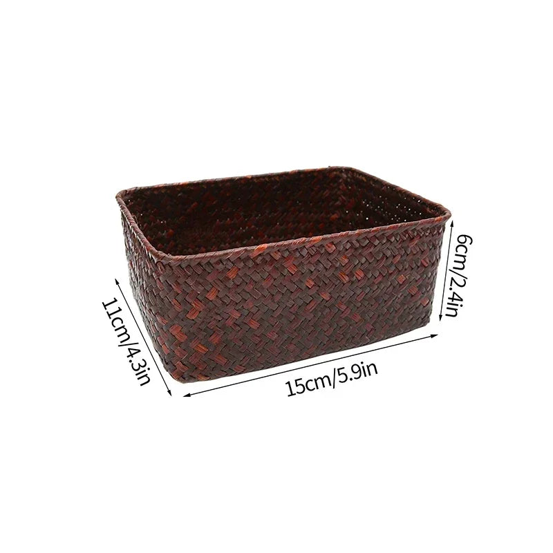 paniers rangement vannerie naturelle tissage traditionnel stockage organisation kitchenettes