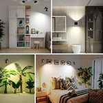 lampe murale led rechargeable tactile sans fil télécommande intensité réglable moderne noir blanc minimaliste