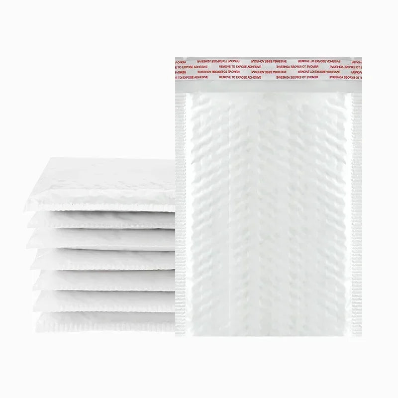 enveloppes bulles auto scellantes 500 pieces blanc texture bulle moderne adhésif rembourrées expédition imperméable