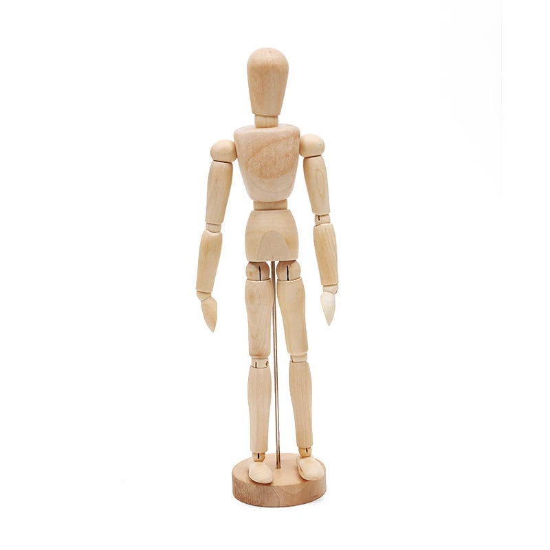 mannequins articulés bois minimalistes décoration artificiel beige clair