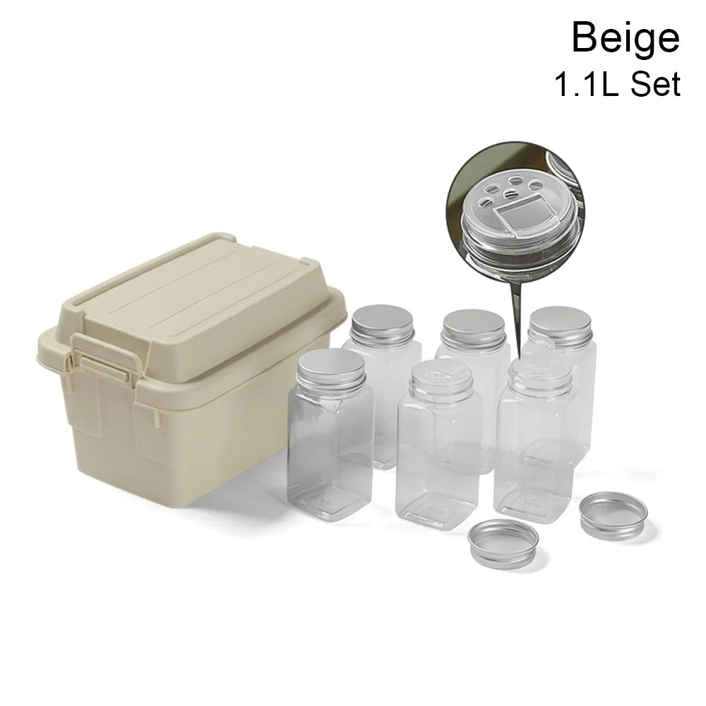 boîte rangement vert olive pratique poignées couvercle robuste autoportante matériau plastique réutilisable