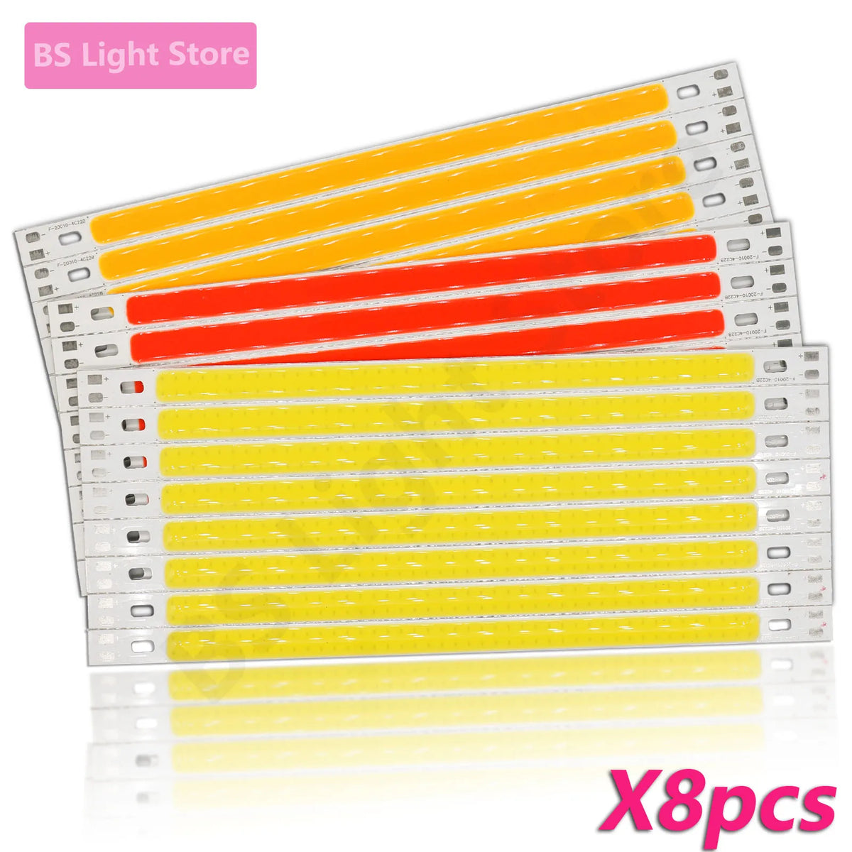 Ruban led jaune rouge vert bleu moderne 12v 12w 200x10mm