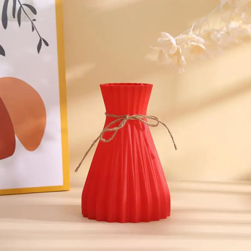 vases plissés modernes minimalistes noir bleu gris rose beige opaques