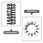 numéros calendrier noir rétro adhésifs kit pièces horloge murale vintage remplissage salon chambre