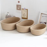 paniers rangement rotin tressé blanc gris brun modernes rustiques réutilisables respectueux environnement multifonctionnels.storage