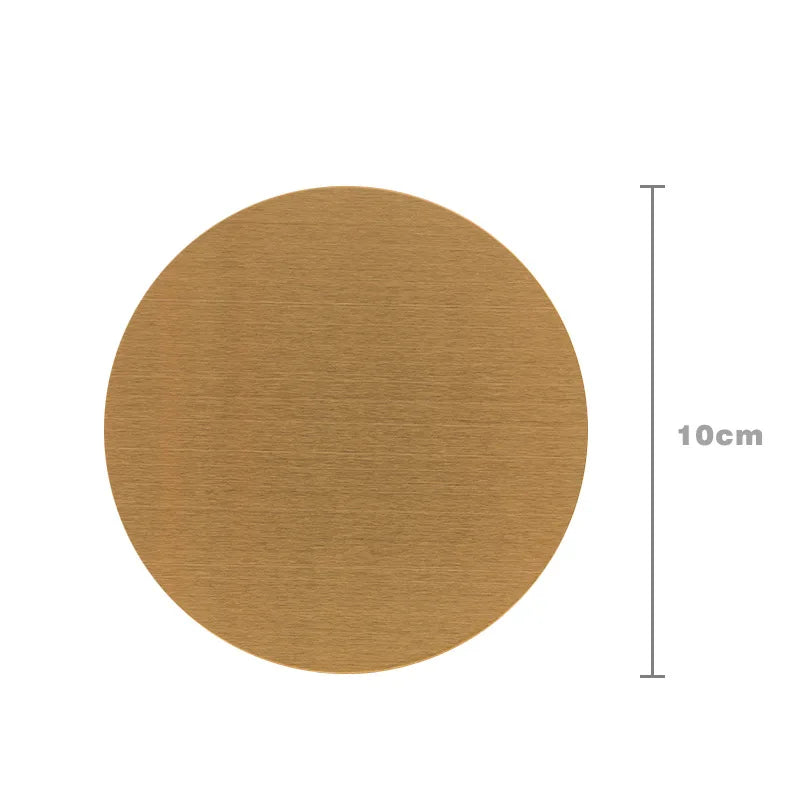 coasters acier inoxydable anti chauffe étanches or gris noir moderne