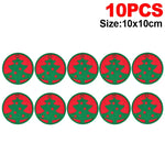 tapis table serviette rouge flocons noël antiderapante festive respectueux environnement
