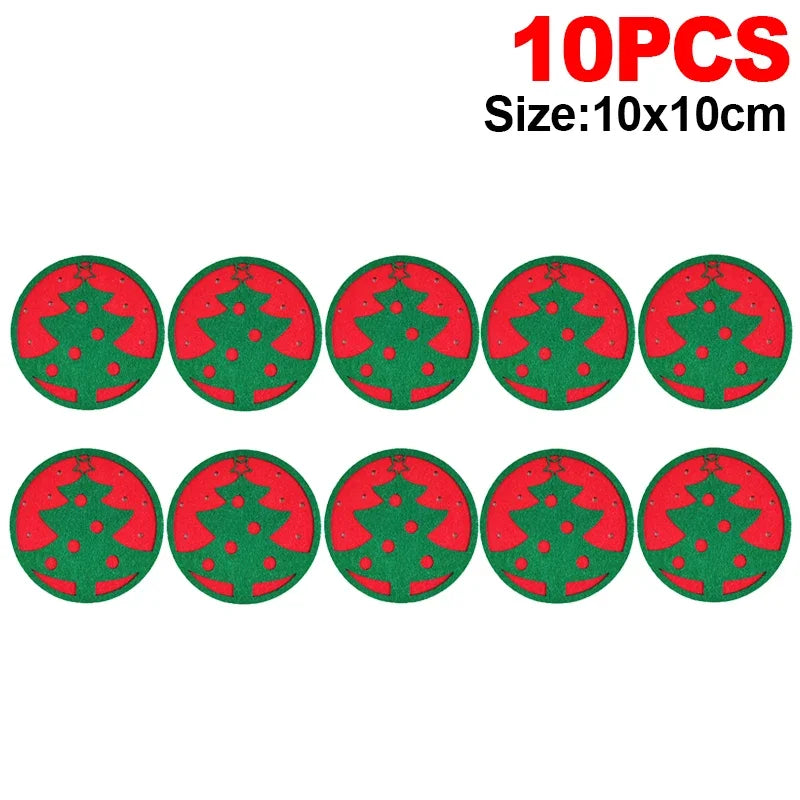 tapis table serviette rouge flocons noël antiderapante festive respectueux environnement