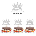 décoration anniversaire couronne pailletée or noir rose argent personnalisable age nom festif