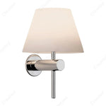 lampe murale moderne blanc doré abat jour mat fixée chambre salon entrée