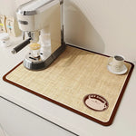 tapis cuisine absorbant moderne anti dérapant taille 30x40cm gris clair