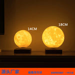 Lampe lune flottante 3D avec éclairage trois couleurs