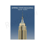 L'imposante structure de l'Empire State Building domine fièrement le paysage urbain de New York.