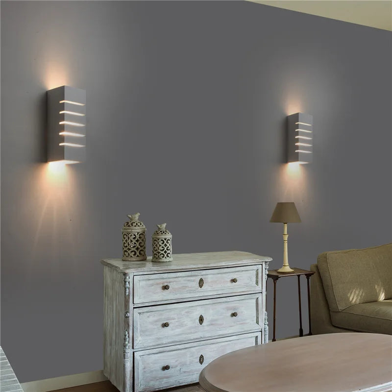 Applique murale plâtre couloir design minimaliste