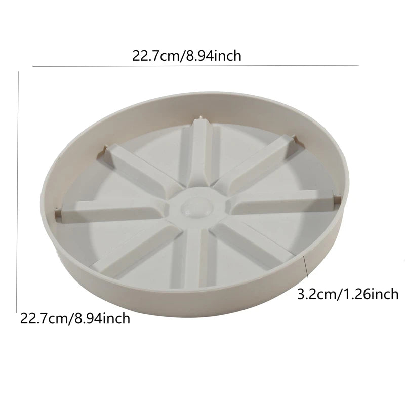 assiettes jardin rayées résine moderne vert gris blanc robustes poignées intérieur extérieur