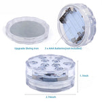 lampe led submersible transparente moderne points lumineux piscine decoration noel mariage