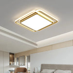 plafonniers led modernes carrés ronds blancs noirs dorés minimalistes cuisine salon chambre