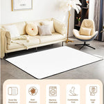 tapis moderne animaux jungle géométrique vert blanc bleu orange jaune polypropylène polyester