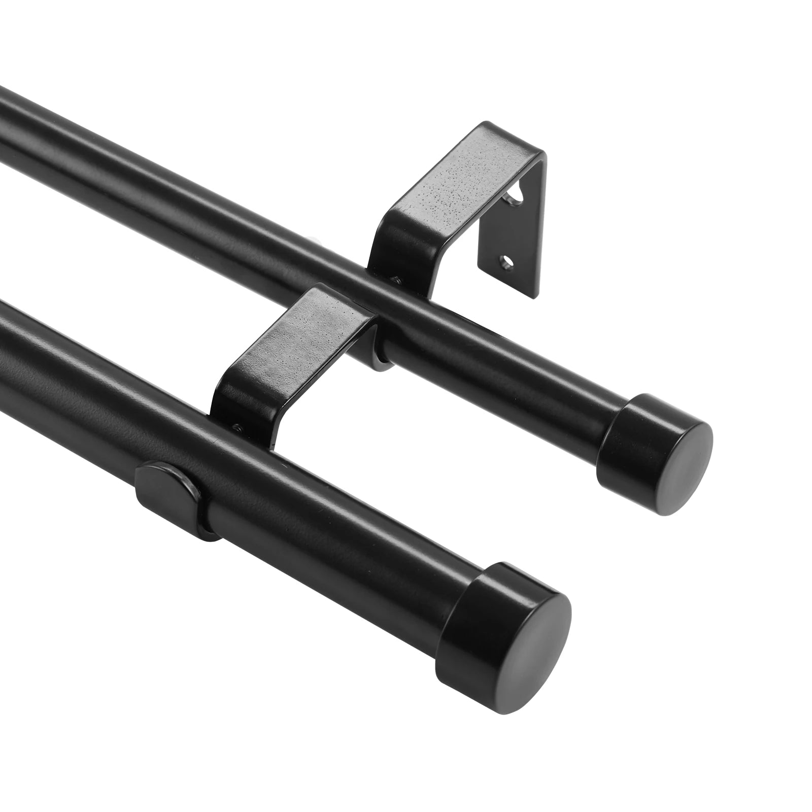 Tringle à rideau double barre extensible en acier inoxydable bronze