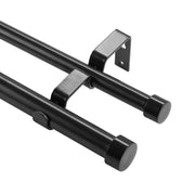 Tringle à rideau double barre extensible 92-183 cm robuste pour salon chambre salle de bain