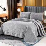 ensemble literie géométrique doux beige taupe chambre coucher couverture taies oreillers texturées