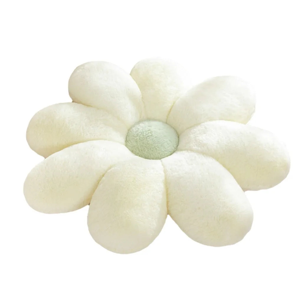 coussin fleuri doux rose pâle blanc jaune vert bleu moderne maison