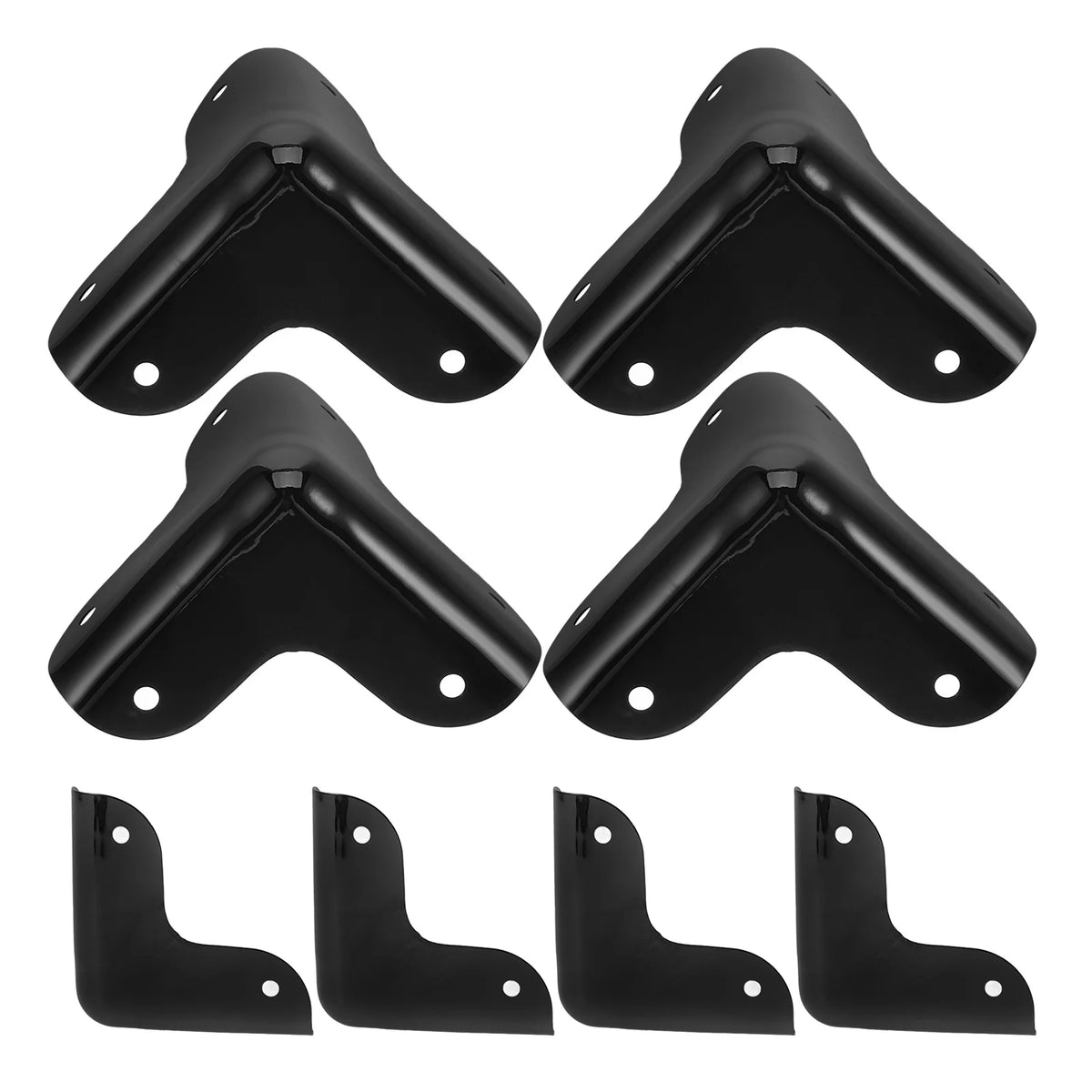 protections angle meuble noir lisse moderne fixations vis sécurité bois