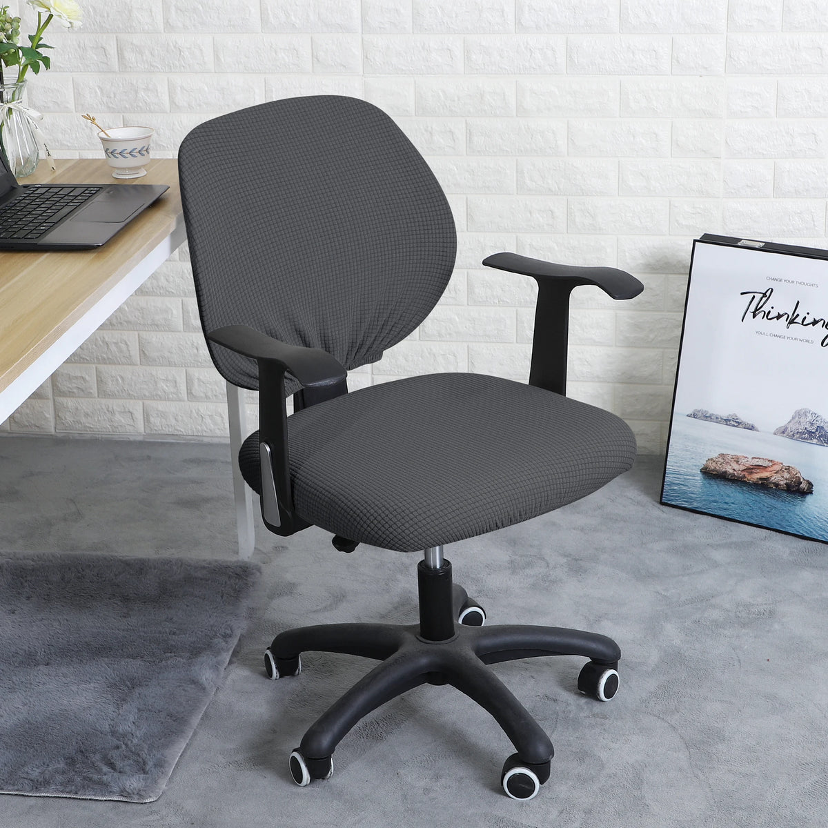 chaise moderne tissu gris résistance eau ordinateur fauteuil mariage banquet