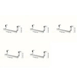 porte serviettes mural adhésif acier inoxydable simple barre moderne argente chromé sans perçage