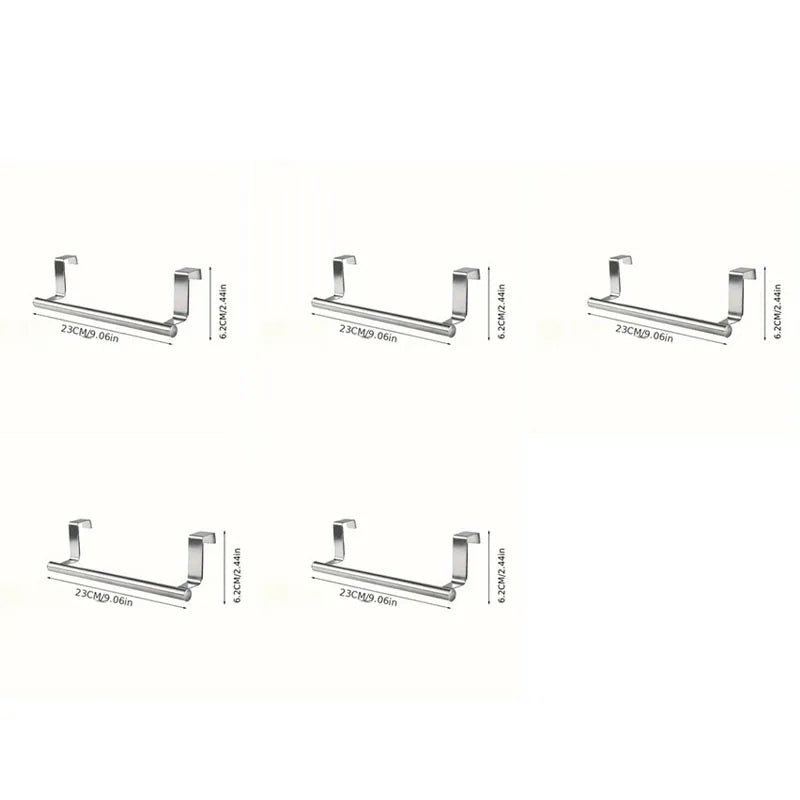 porte serviettes mural adhésif acier inoxydable simple barre moderne argente chromé sans perçage