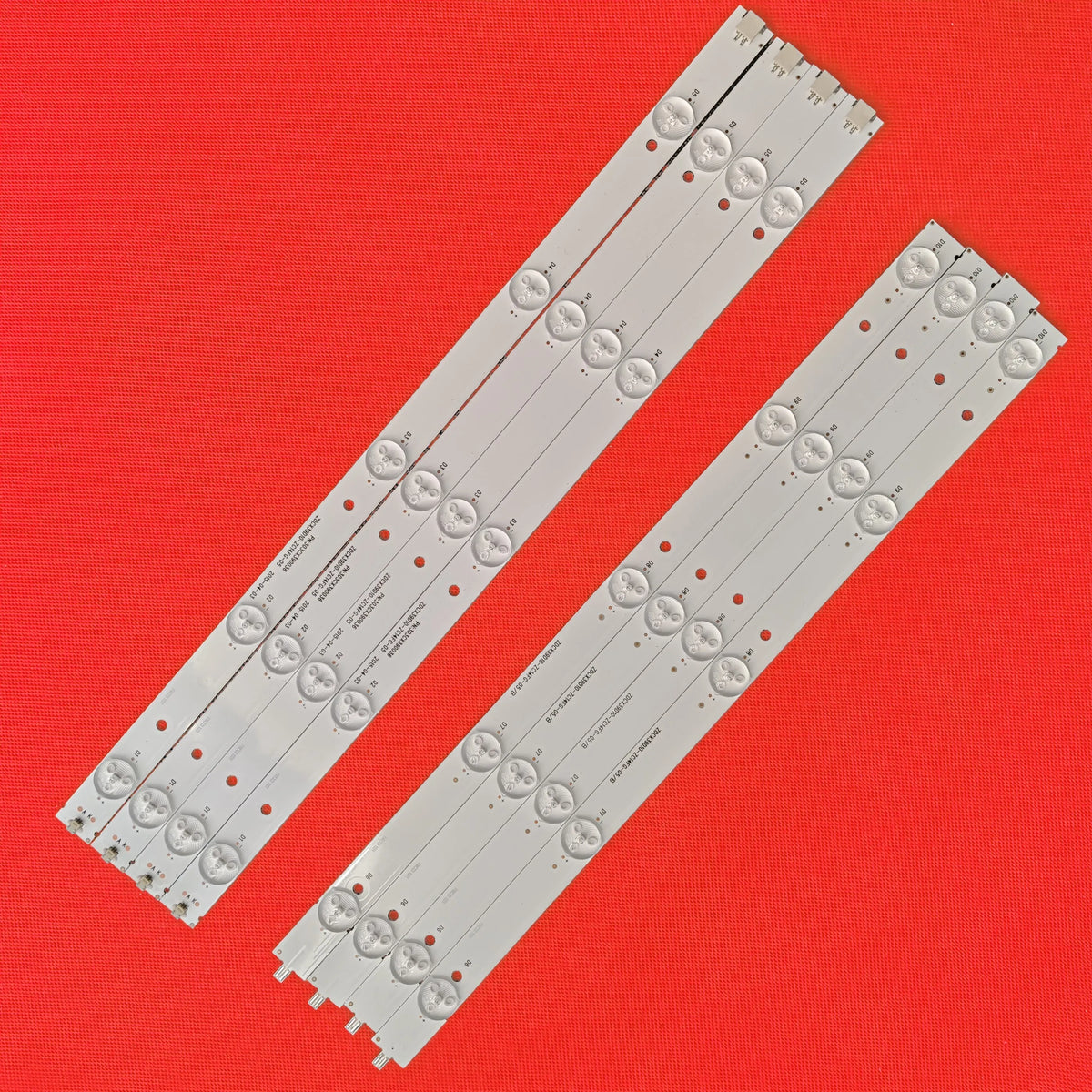 bande lumineuse led blanc moderne 780mm clips translucides 10 ampoules led