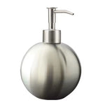 distributeur savon liquide acier inoxydable 350ml moderne argente pompe