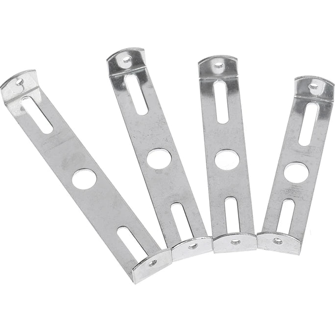 clips métalliques argentés modernes vis facile bases lampes fonctionnel opaque plat lisse