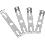 clips métalliques argentés modernes vis facile bases lampes fonctionnel opaque plat lisse