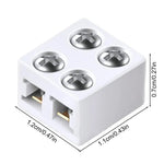 connecteur ruban led blanc plate vis guide utilisation moderne