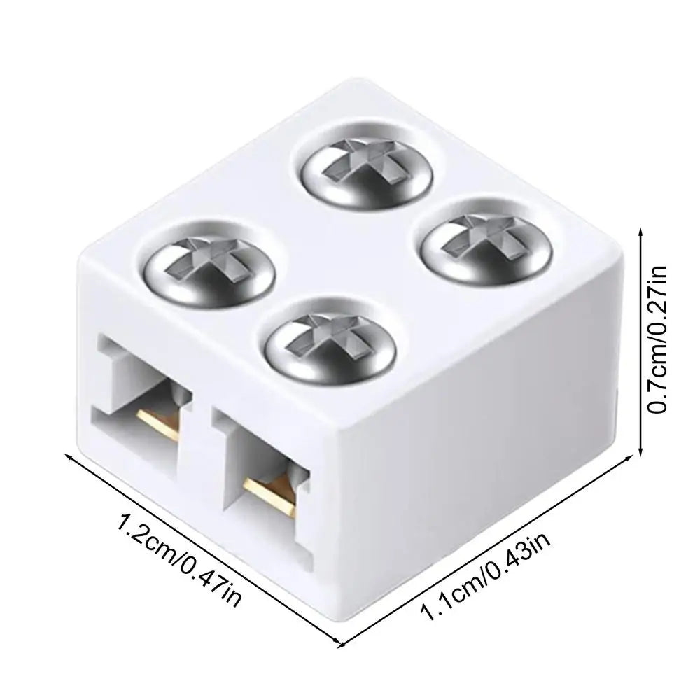 connecteur ruban led blanc plate vis guide utilisation moderne