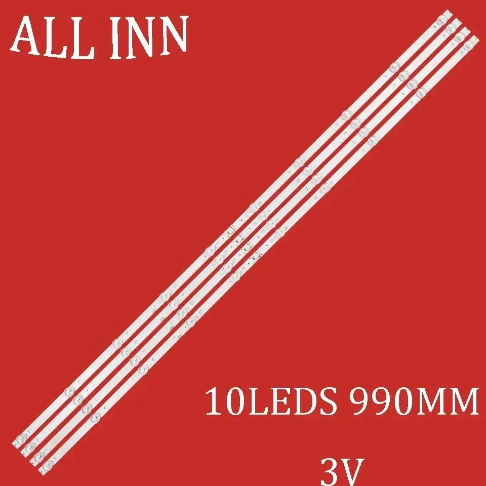 ruban led blanc moderne 990mm 10 leds connecteur kit 4pcs
