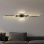 lampe murale led moderne or noir blanc minimaliste cuisine salle manger