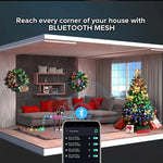 guirlande led multicolore bluetooth noel decoration diy partie exterieur maison
