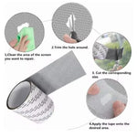 ruban moustiquaire adhésif réparation écran fenêtre porte anti moustiques patch réparation trous self adhesive