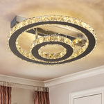 plafonnier moderne cristal argenté éclairage led blanc contemporain luxueux salon chambre interrupteur bouton
