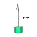 porte cartes photo pince cube coloré moderne minimaliste rouge vert jaune bleu ciel orange