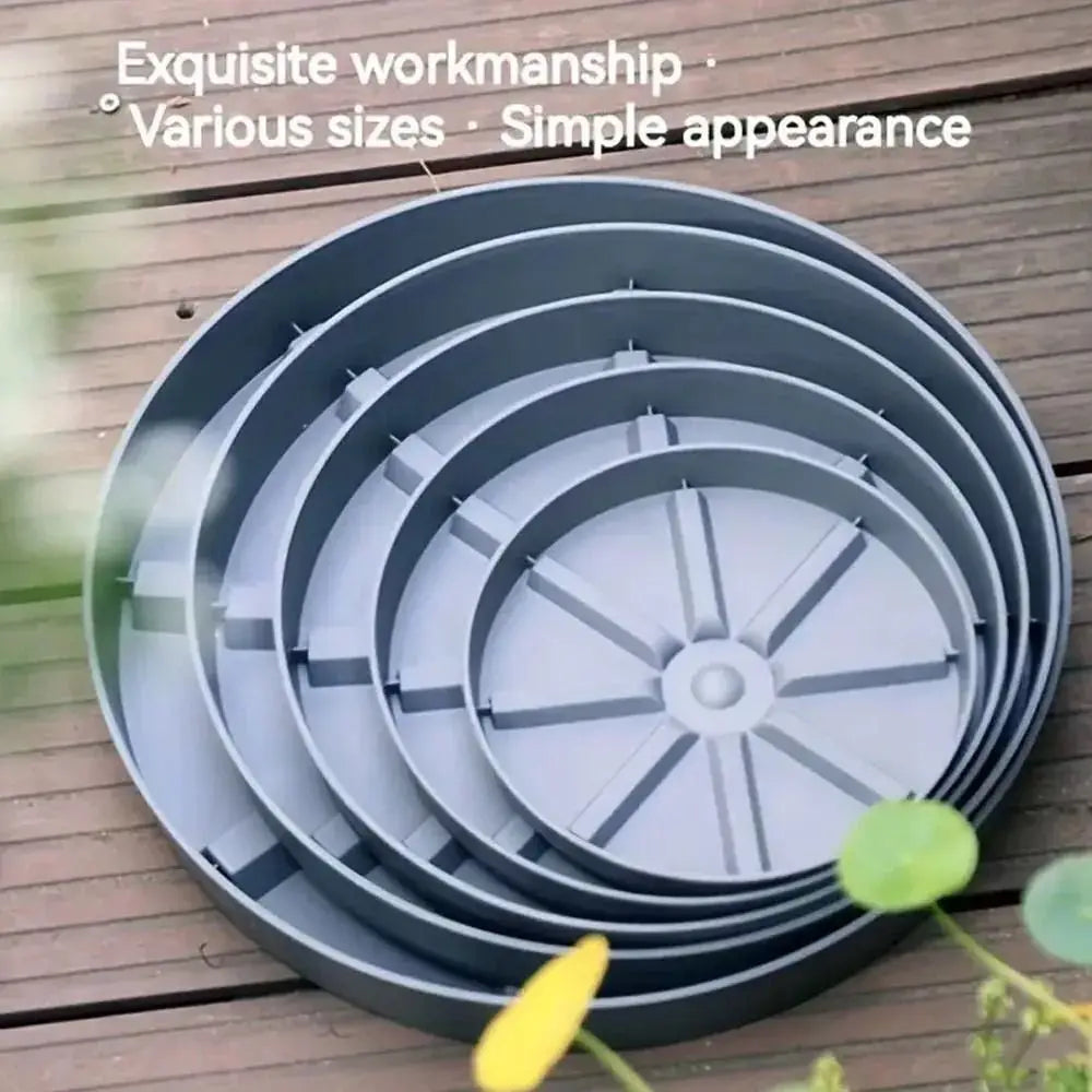 plateau jardinage moderne gris vert foncé rayures horizontales support pots plantes patio